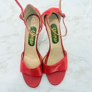 VINTAGE 70s Vosotras snake skin SHOES